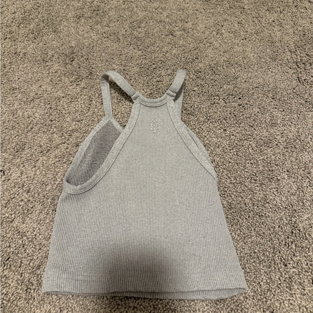 Free people movement Gray Ribbed Women's crop Top - Picture 4 of 4